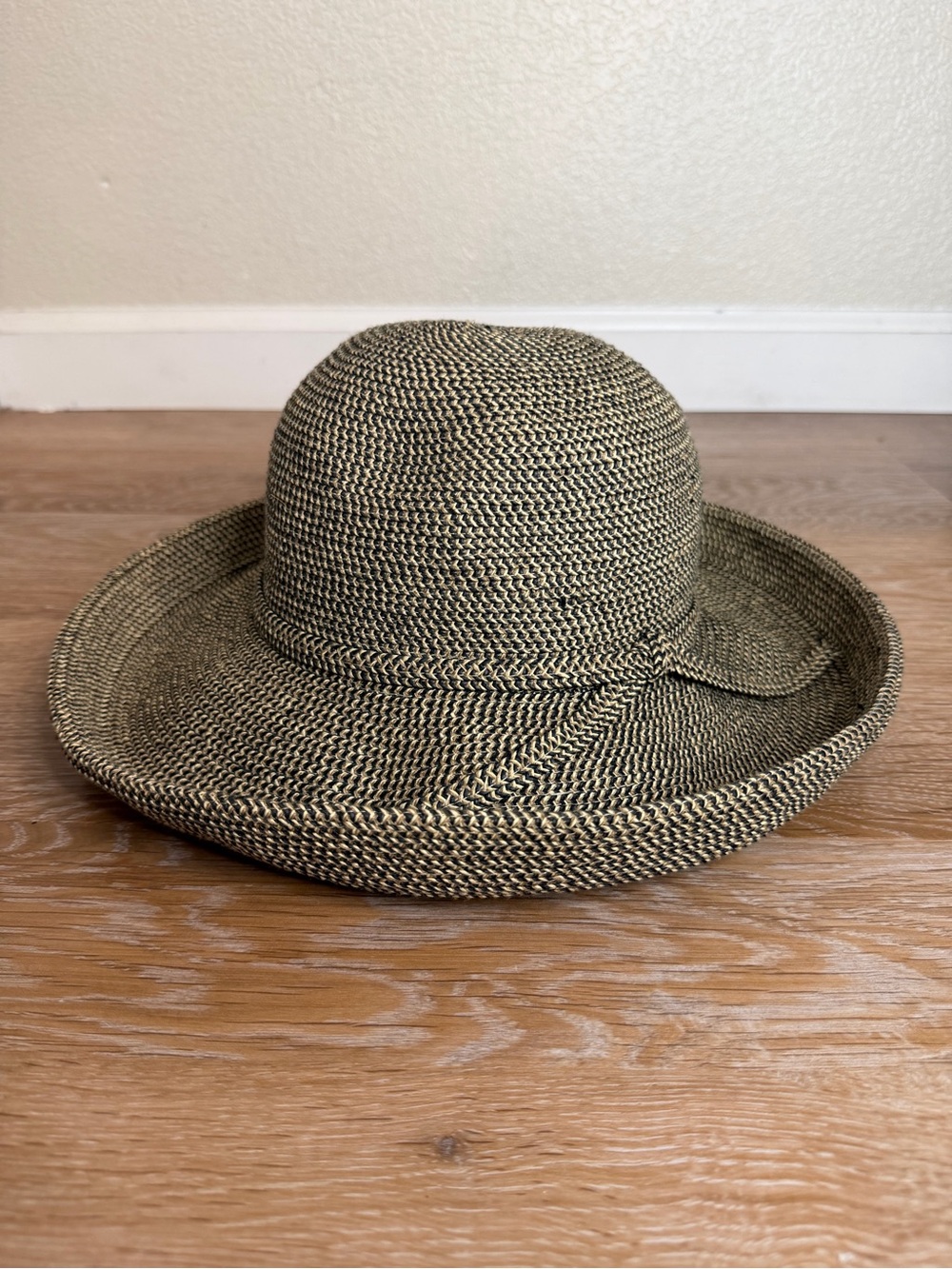 Sunday Afternoons Tan Black Tweed Packable Kauai Hat, OS